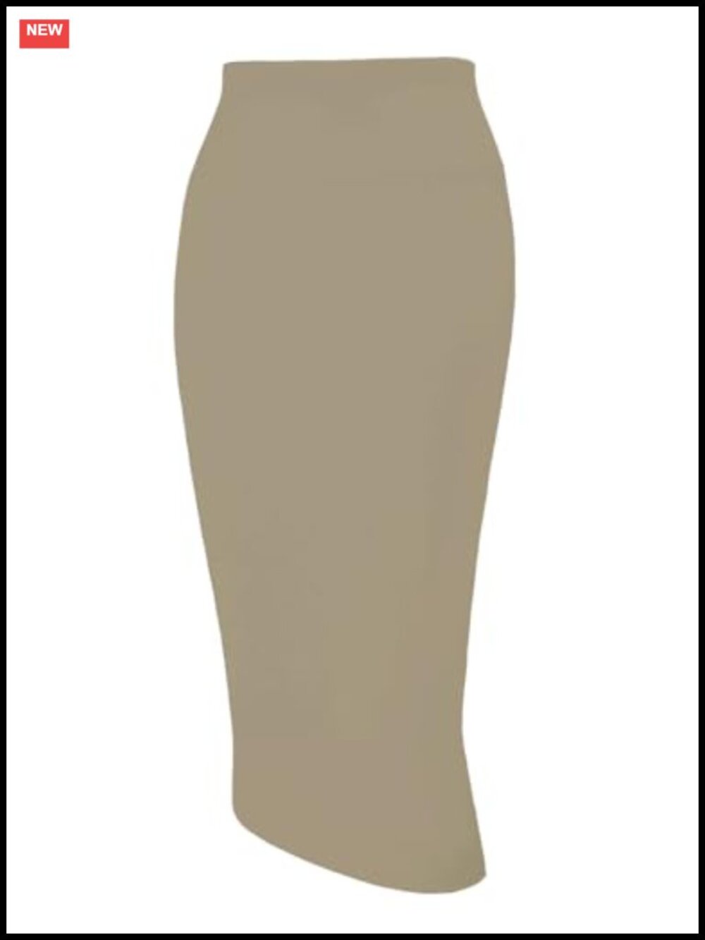 Women's High Waist Bodycon Pencil Skirt Stretch Below Knee Business Casual